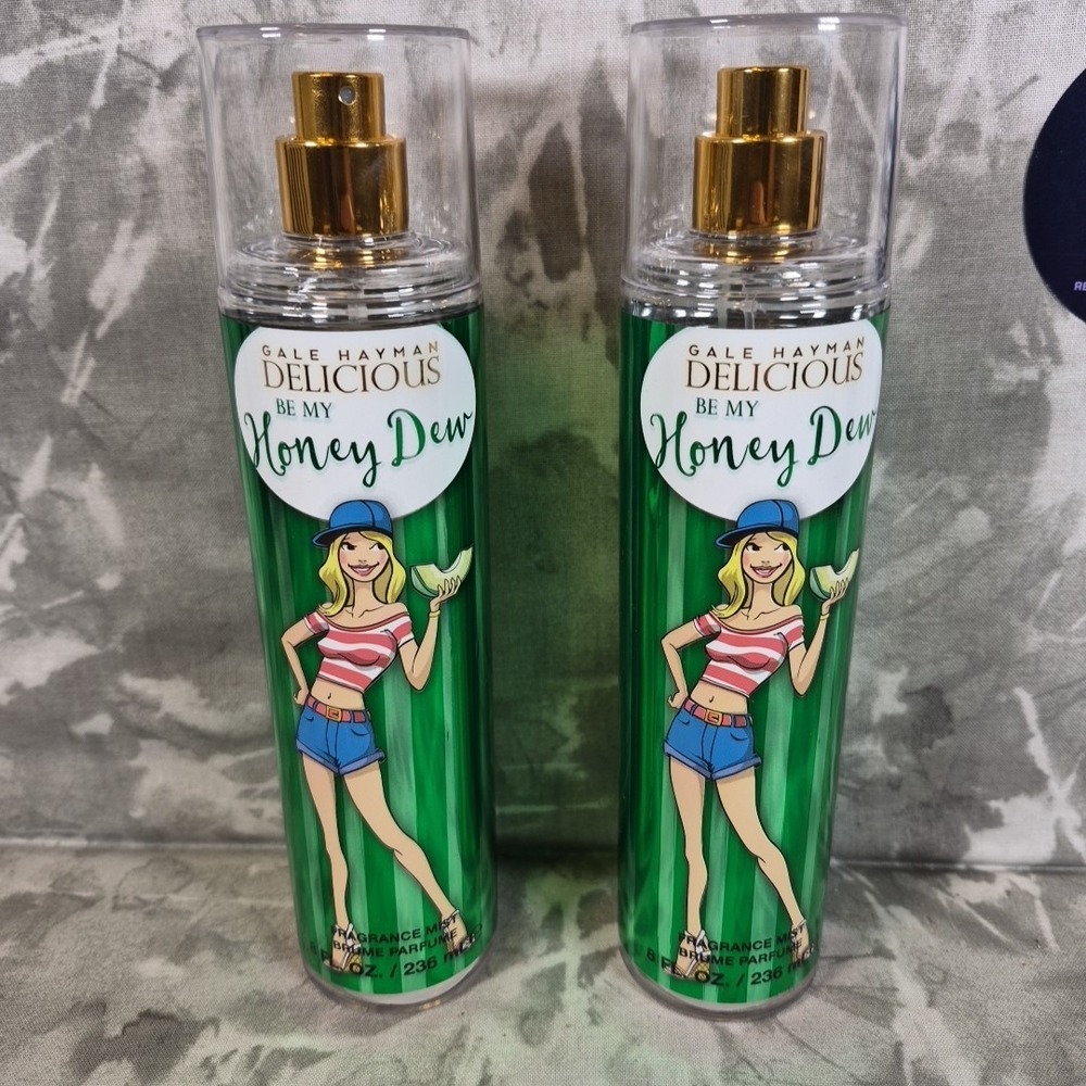 Lot Of 2~ Gale Hayman Delicious Be My Honey Dew‎ Body Mist 8.0 Oz For Women